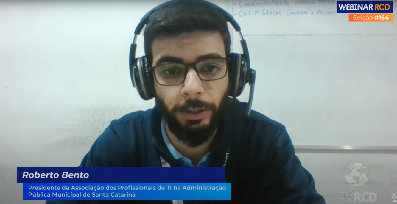 APTI/SC participa de Webinar da Rede Cidade Digital e destaca importância da valorização da TI pública municipal